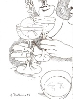 My own drawing from my book "Die Welt ist mein Zuhause" under Cocktails